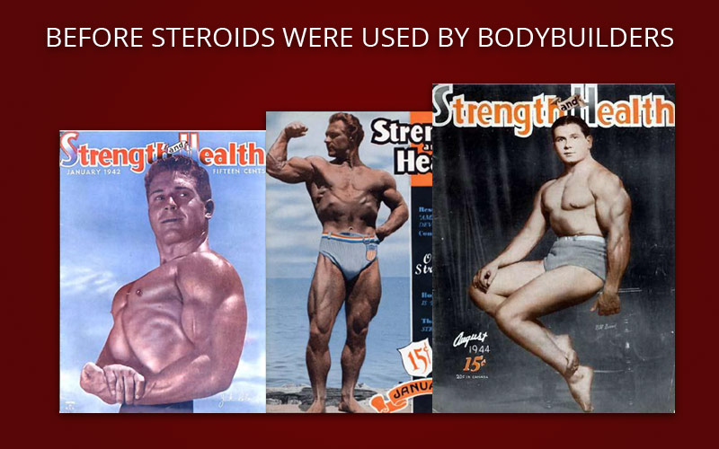 Images of bodybuilders before steroids were used for building muscle